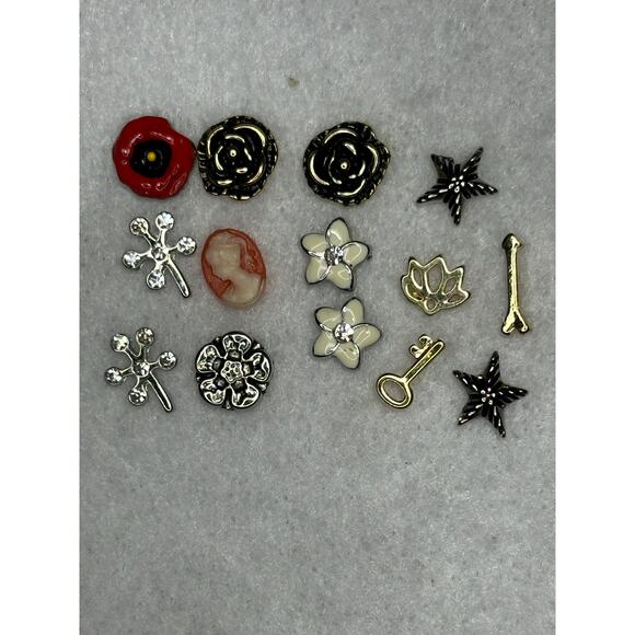 NEW Floating Charm Lot- FLOWERS+, South Hill Designs, Custom Jewelry, Locket - Picture 1 of 2